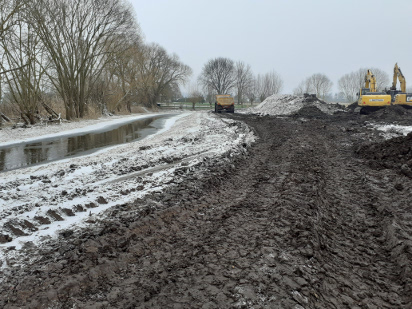 die Baustelle im Januar